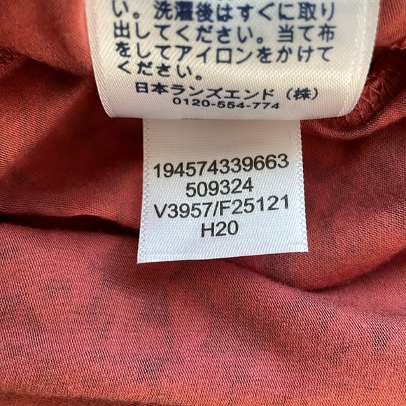 Lands End Red/Pink Floral Midi Length Open Front Cardigan/Sweater. Plus Size 2X - Picture 12 of 12